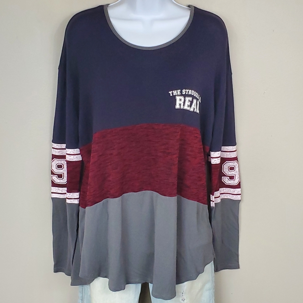 Rue21 Women's "The Struggle is Real" Long Sleeve Jersey